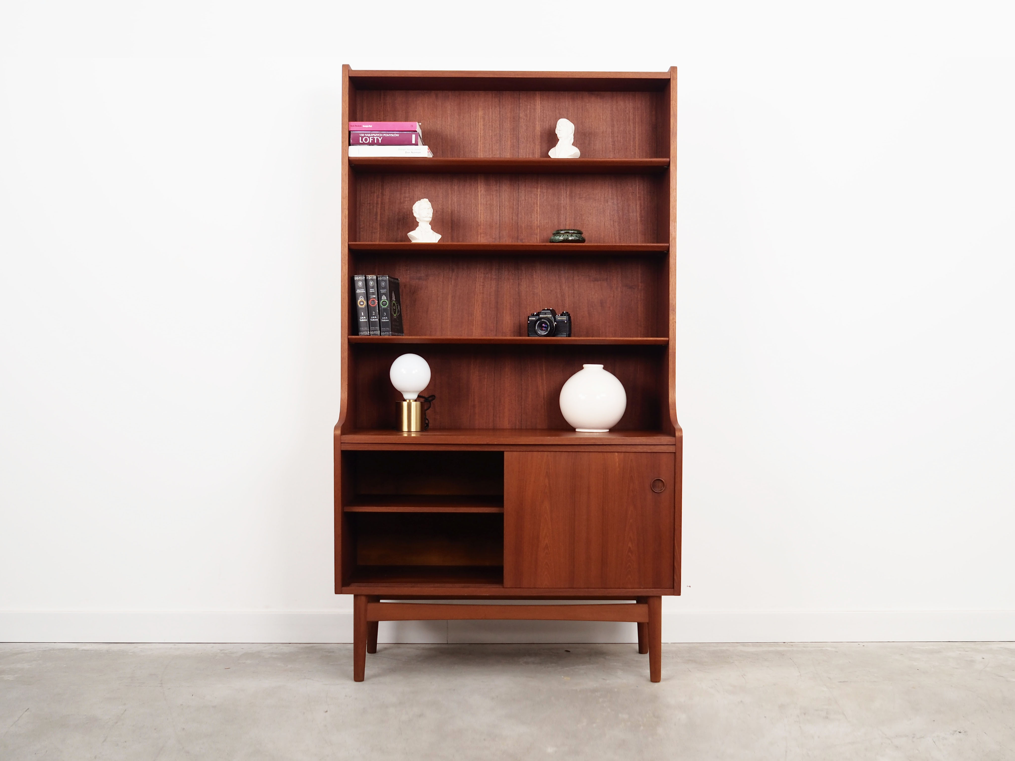 Teak bookcase, Danish design, 1960s, designer: Johannes Sorth, production: Bornholm