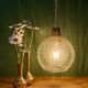 Vintage glass suspension globe