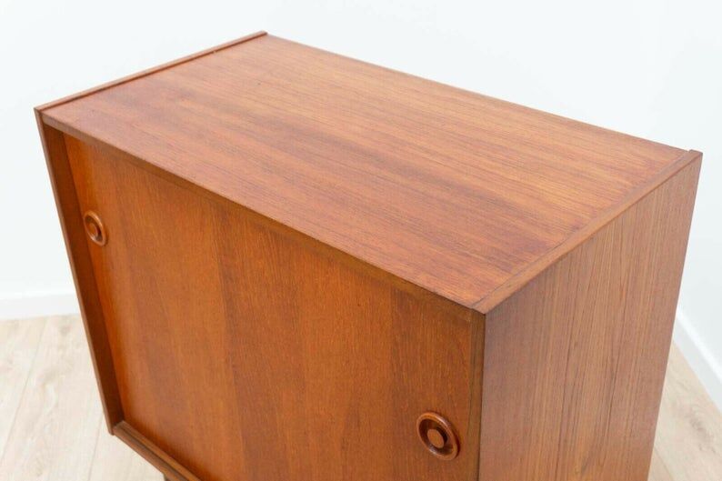 Stylish Mid Century Danish Teak Small Sideboard Storage Unit 1960’s