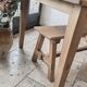 Farm table and bench ("A frame") in solid French oak.