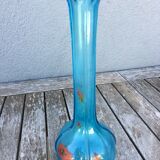 Soliflore verre soufflé bullé, 1930/40