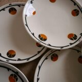Set of 8 dessert plates Barcarolle, from Badonviller