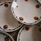 Set of 8 dessert plates Barcarolle, from Badonviller