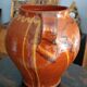 Vase en majolique émaillé antique Orciolo, Italie centrale, 19e siècle