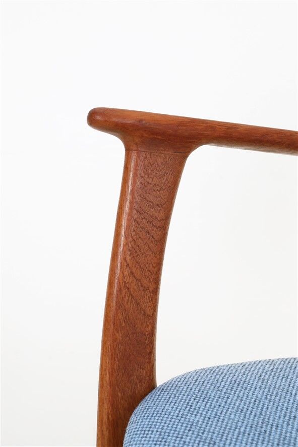 Newly upholstered O.D. Møbler / Erik Buck “Type 50” armchair / teak / mid-century / Danish modern design / Erik Buch