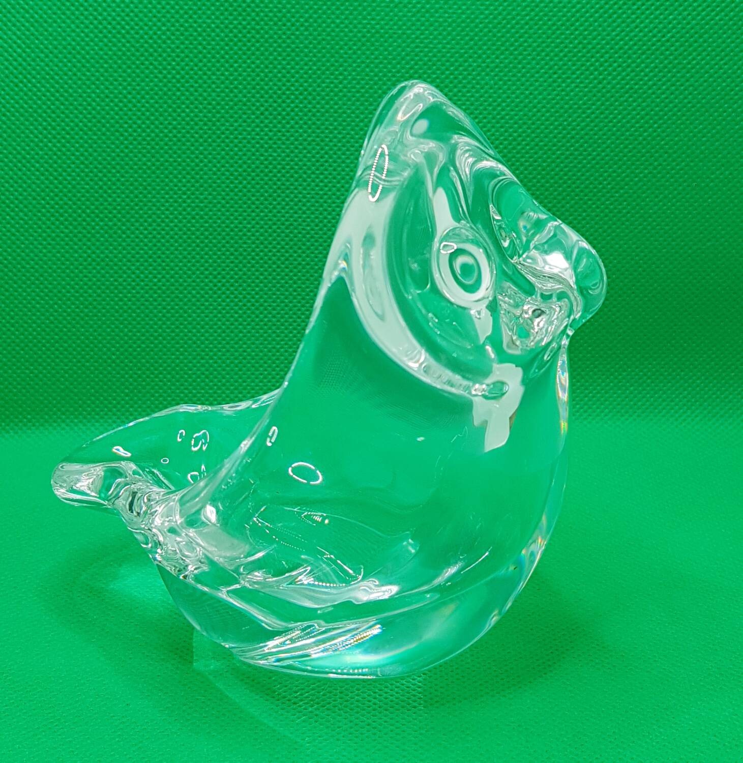 Cendrier hibou en cristal