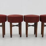 1940s Art deco Stool, Czechoslovakia