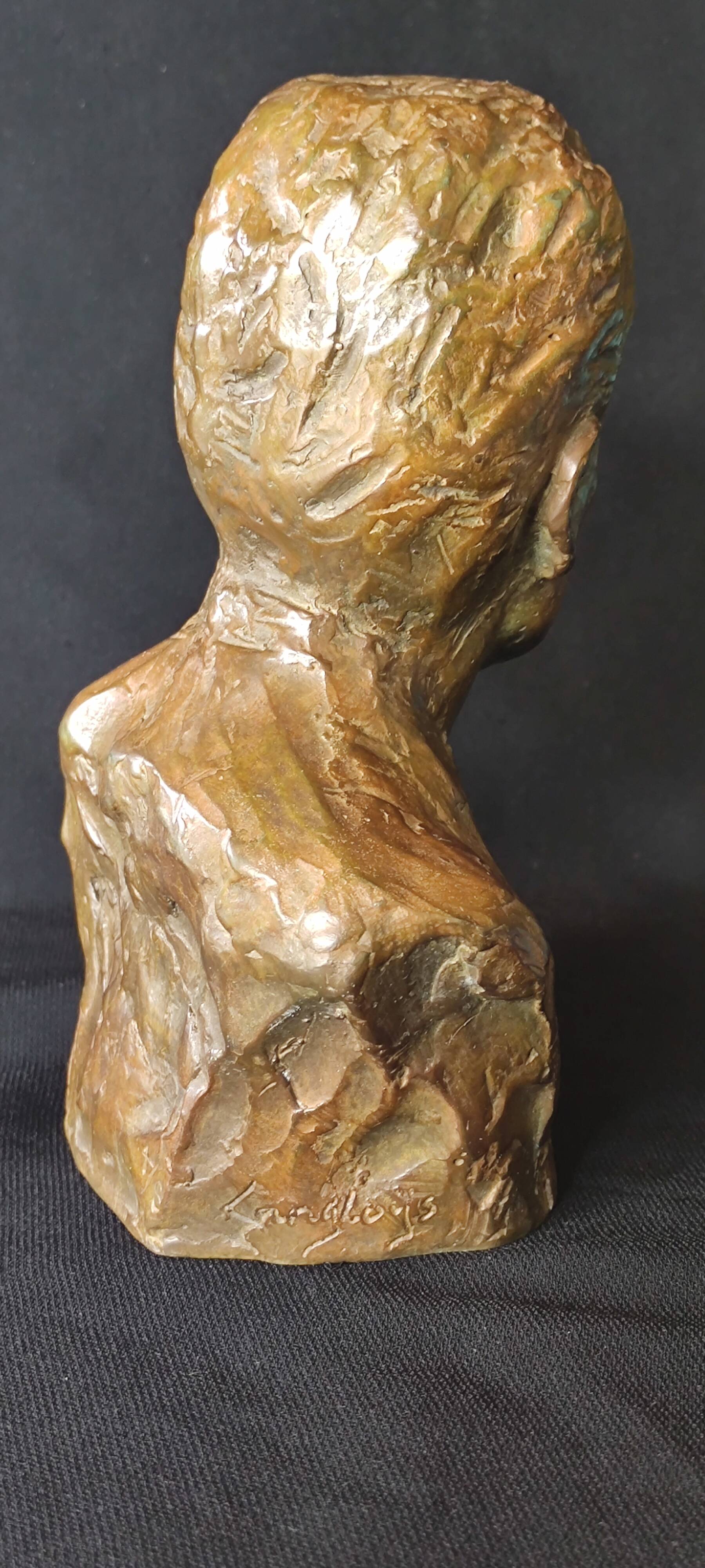 Bronze jean marais signed langloys limited edition 1/8