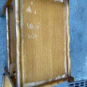 Vintage dessert bar trolley on wheels with removable tray