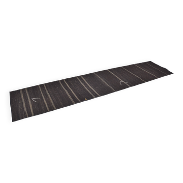 Couverture en kilim neutre en poils de chèvre sku3819
