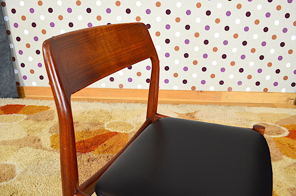 4 Chaises Danoise en Teck Norgaard Johannes 1966