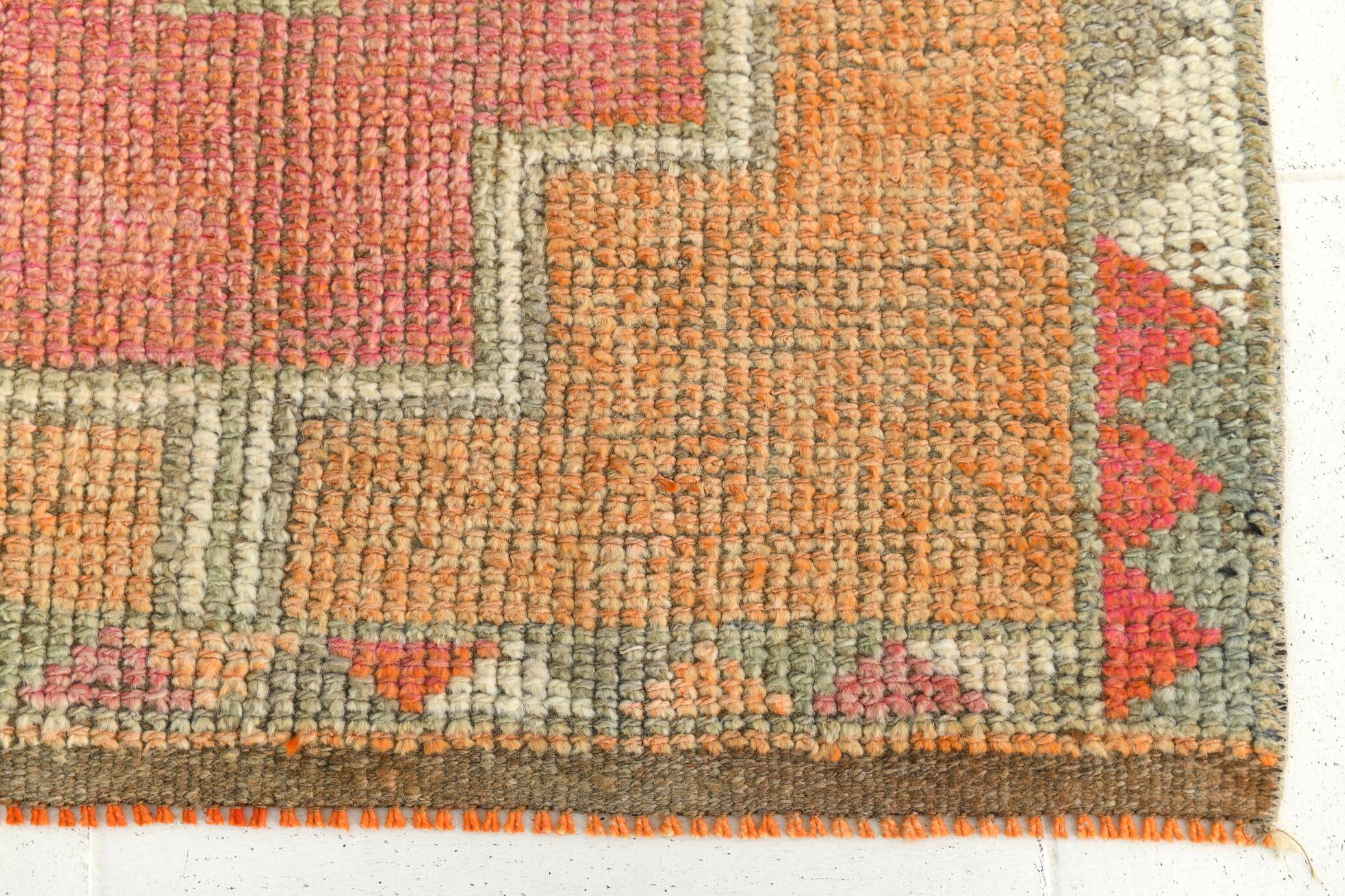 Super Soft Wool Vintage Runner Rug, 95x350Cm