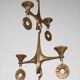 Grand Chandelier Suspended Candelabrum Brutalist Michael Harjes, 1970s
