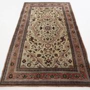 4x7 Brown Floral Vintage Persian Rug, 130x215Cm SK 2606