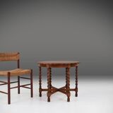 Antique oak side table 1890