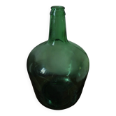 Dame jeanne Viresa Bonbonne en verre vert foncé