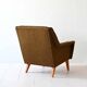 Fauteuil vintage scandinave avec tissu d'origine
