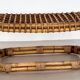 Tabouret design italien en rotin de bambou, 1960s