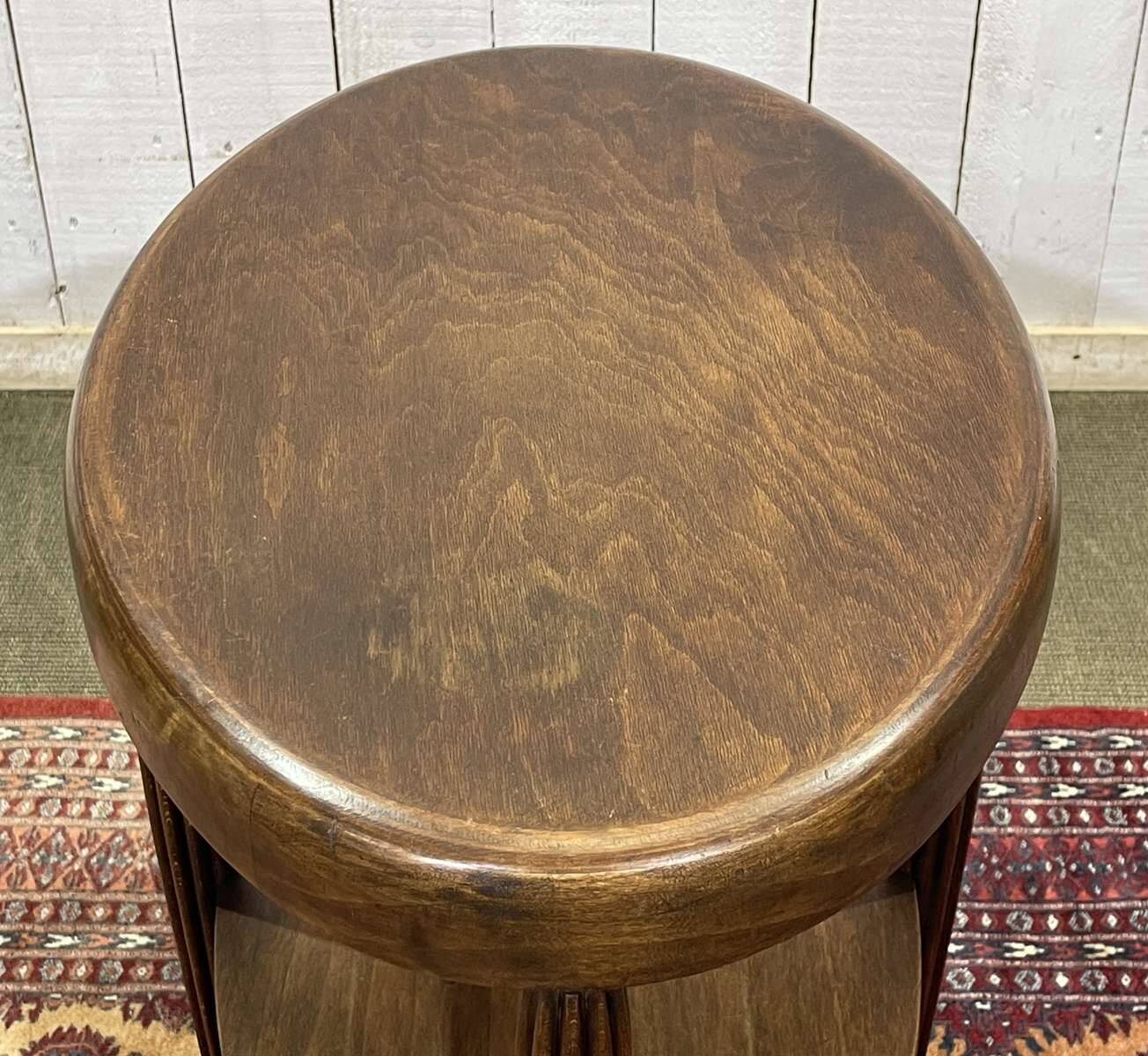 1930s Art Deco beech pedestal table