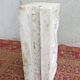 Column pedestal in sculpted Carrara marble
