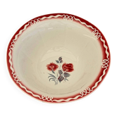 Large salad bowl Digoin Sarreguemines model Marjolaine