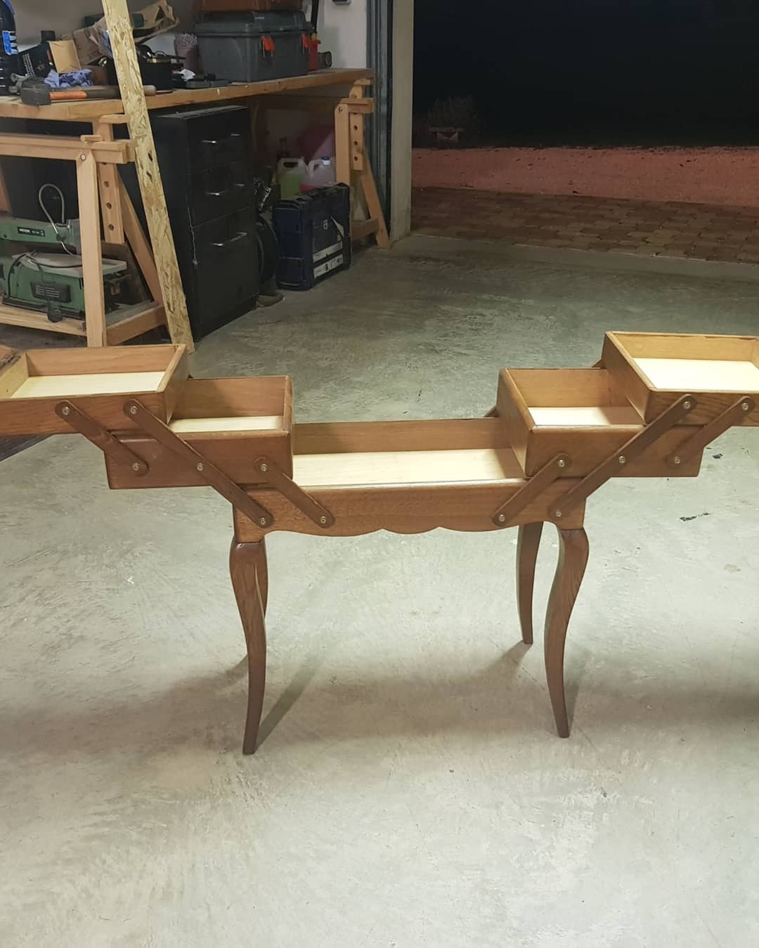 Vintage sewing worker