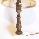 Small bronze foot lamp
