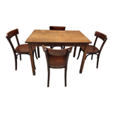 Ensemble table et 4 chaises bistrot