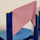 12 multicolored chairs wood and metal, 80s