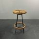 Midcentury Dutch rattan bamboo bar stools by Rohé Noordwolde, 1950s