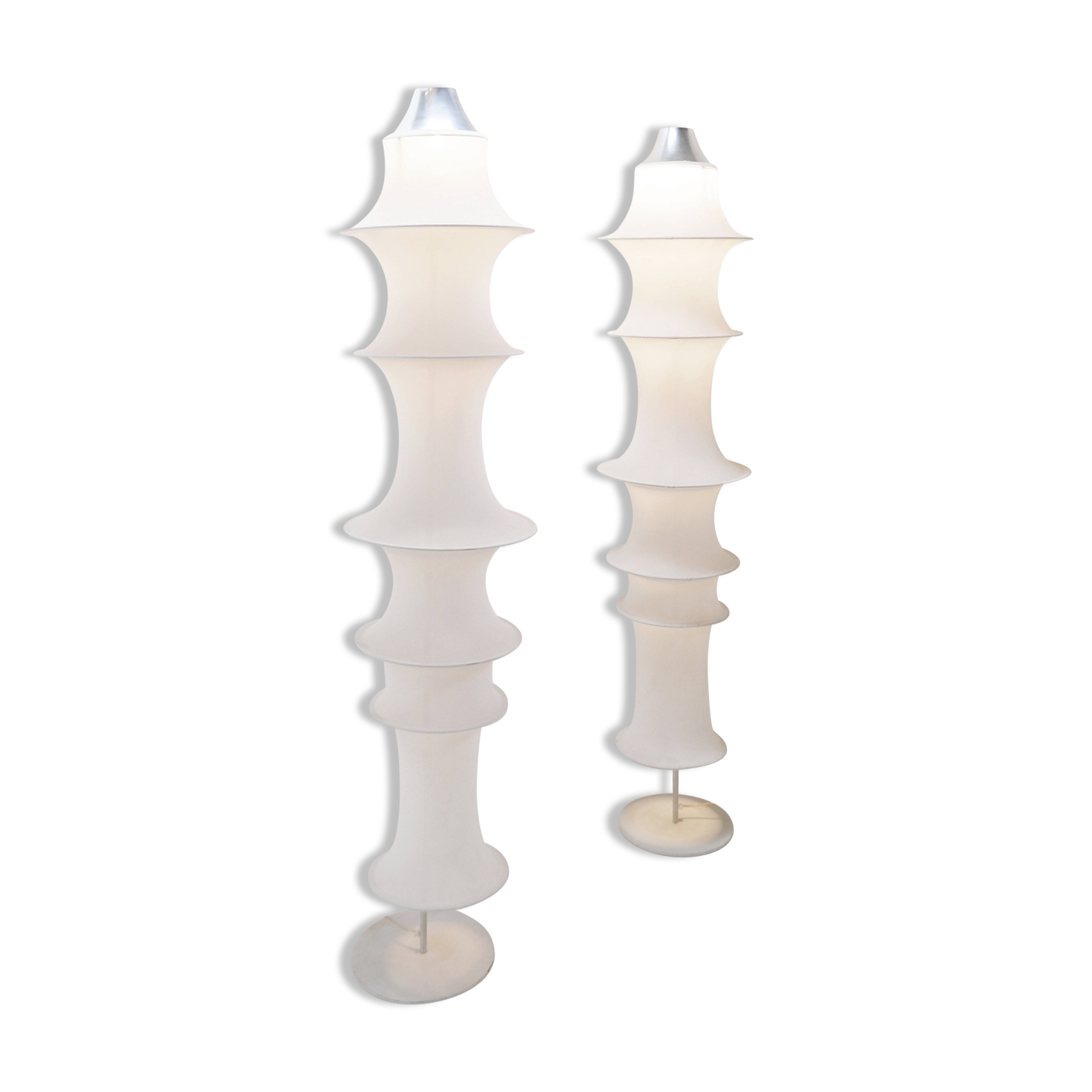 Set of 2 'Danese' floor lamps by Bruno Munari for Artemide - 1960s
