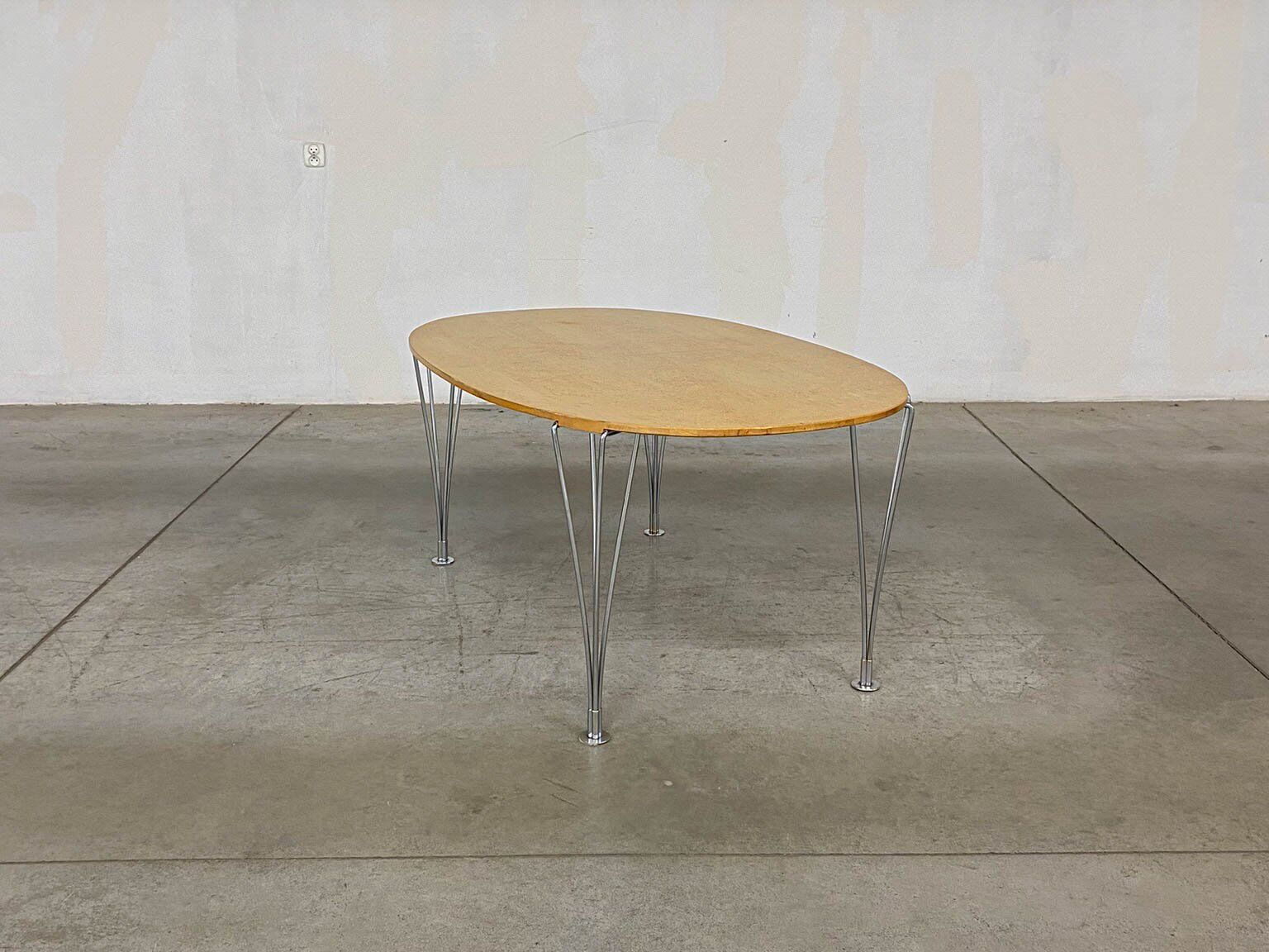 Superellipse table by Bruno Mathsson and Piet Hein for Fritz Hansen