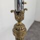 Neo-classical brass lamp