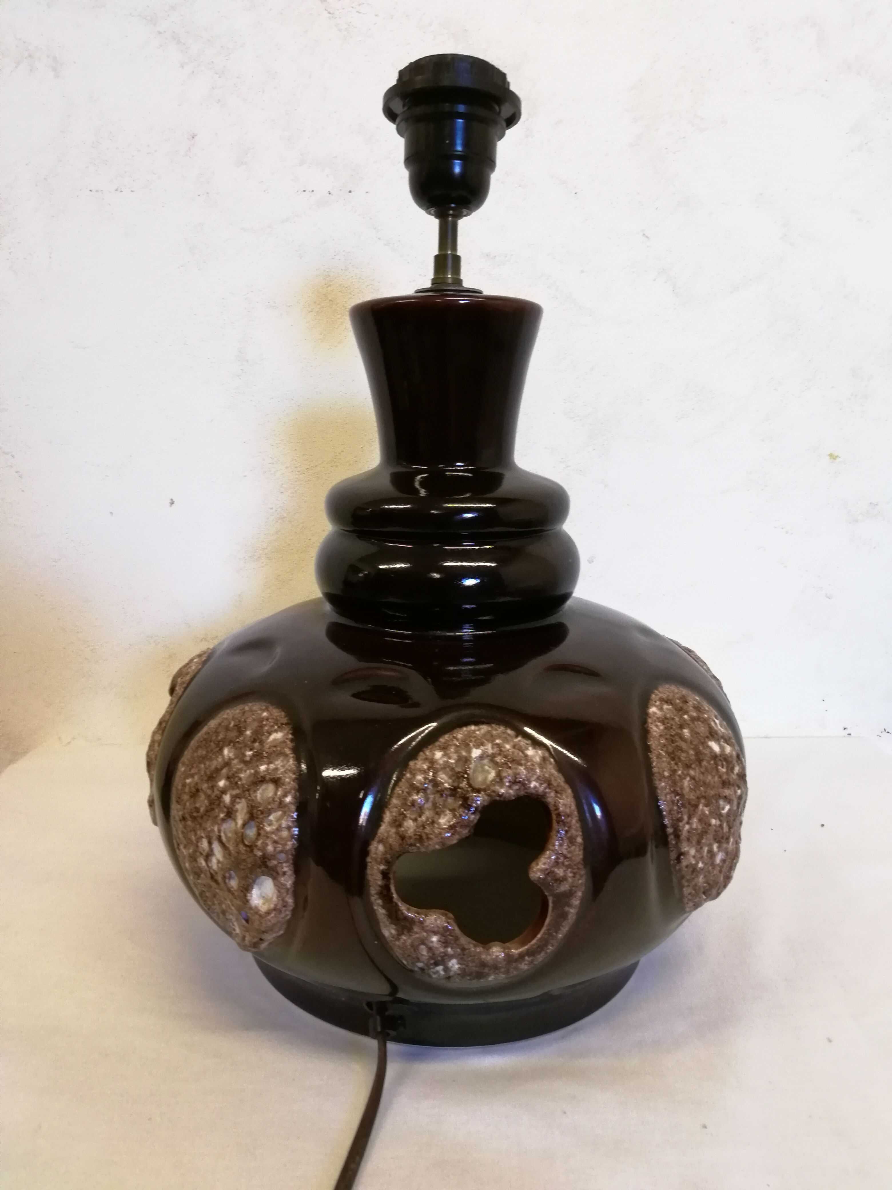 Vintage ceramic floor lamp foot