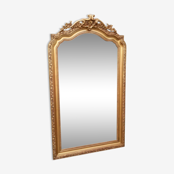 Miroir ancien époque art nouveau environ 1900 taille 147x83cm