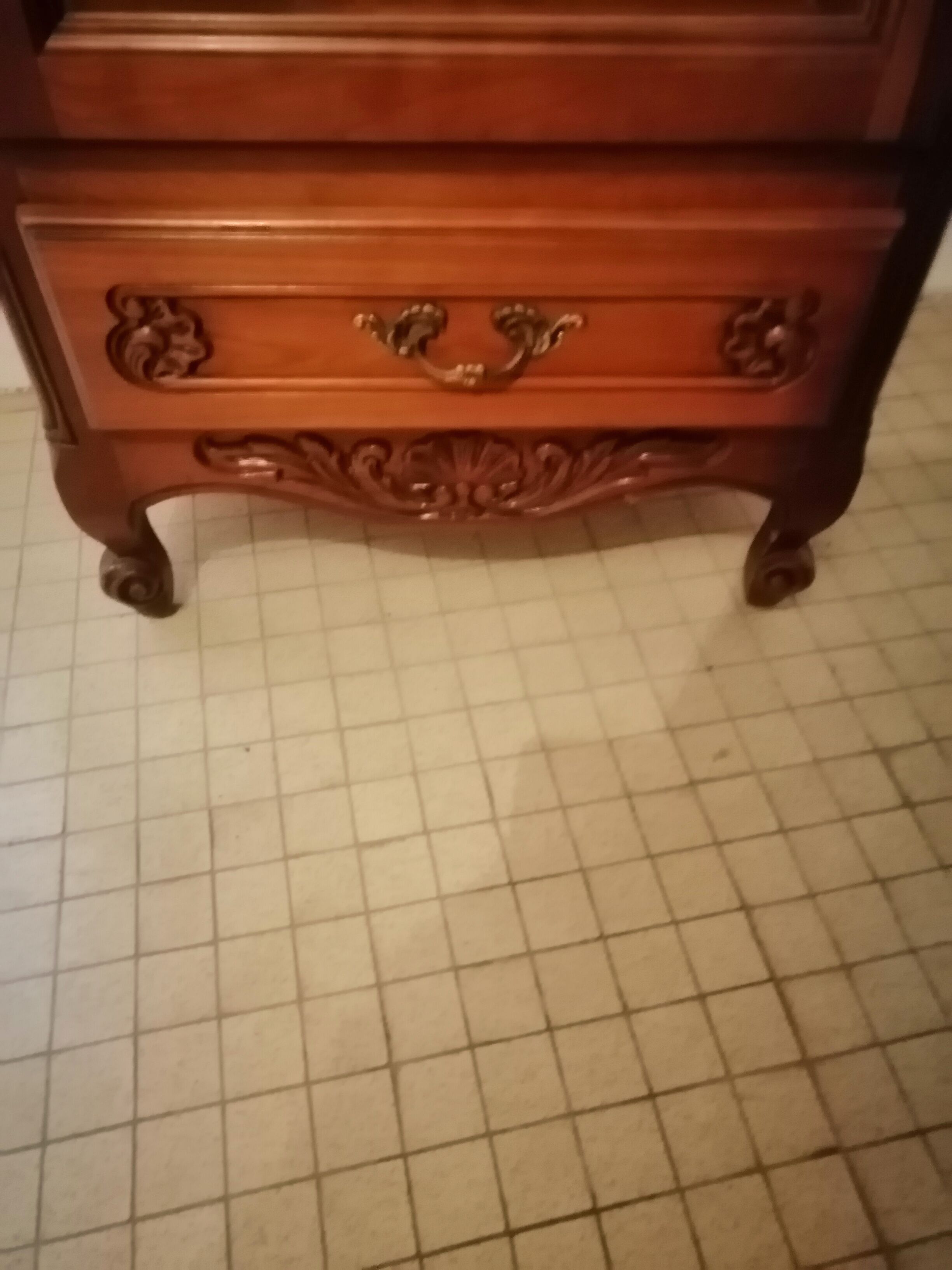 Cherry window dresser