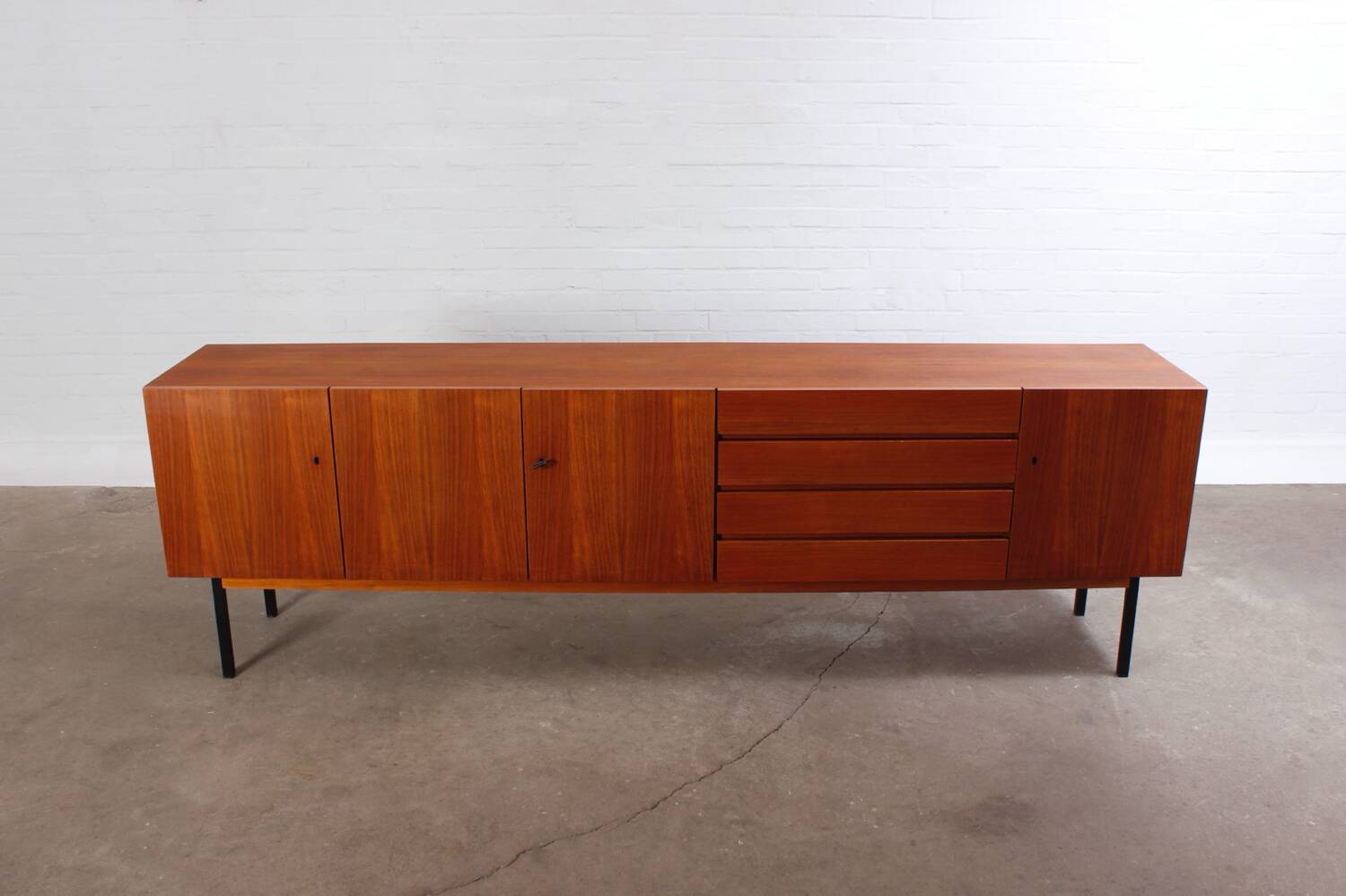 Buffet xxl vintage en teck danois mid century design 60s 70s