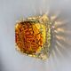 Murano Mazzega orange frosted glass sconce, Italy, 1970s