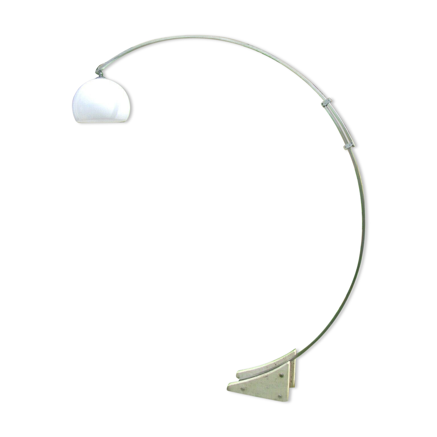 Arc lamppost - telescopic - travertine base -