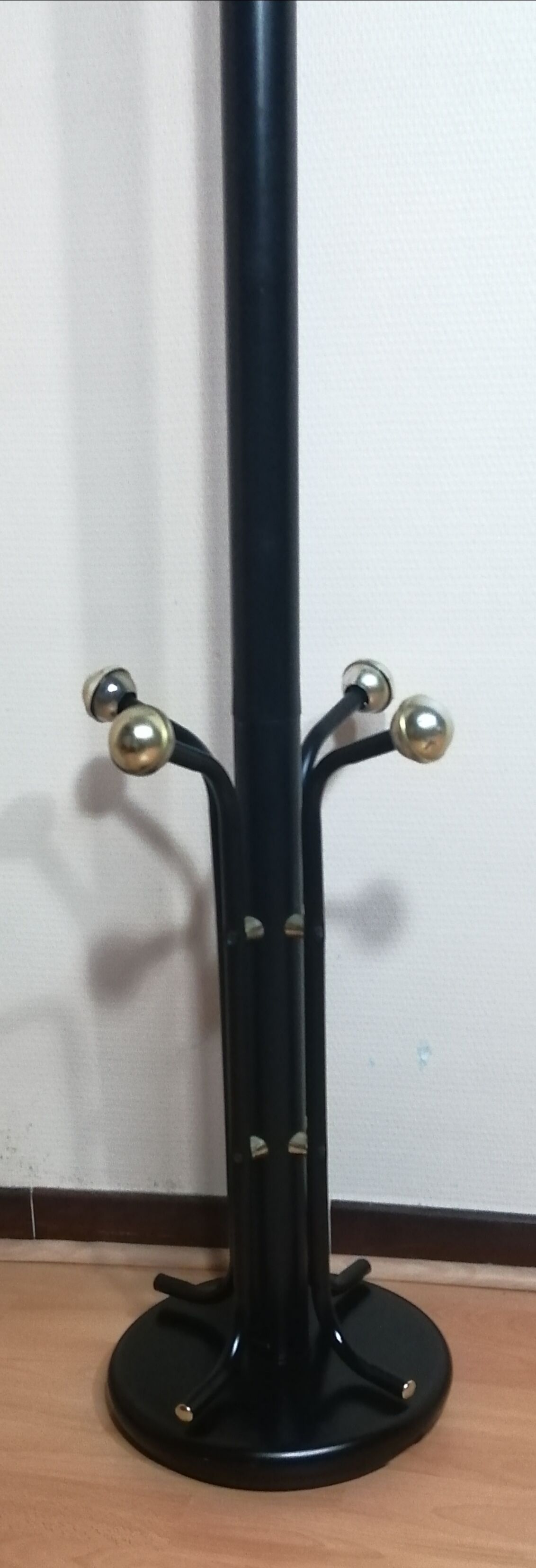 Coat rack golden parrot vintage style space age 1970
