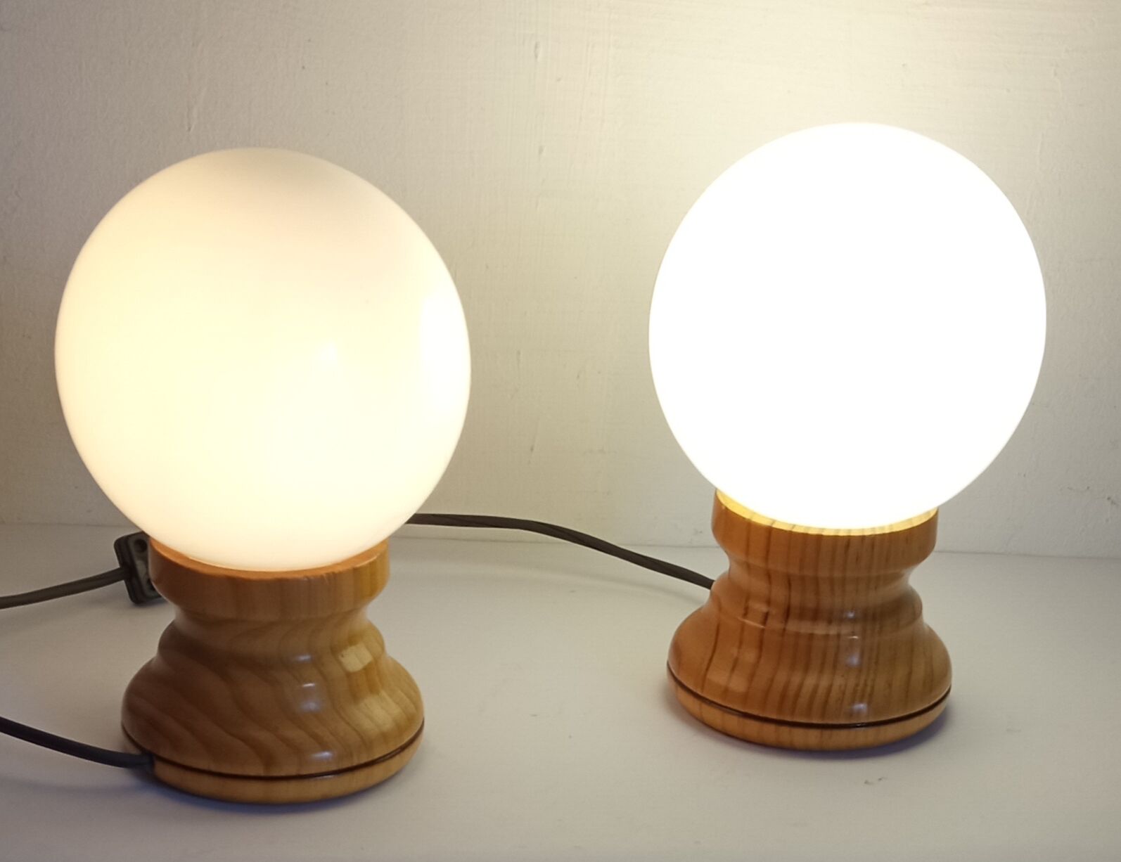 Pair of bedside lamps
