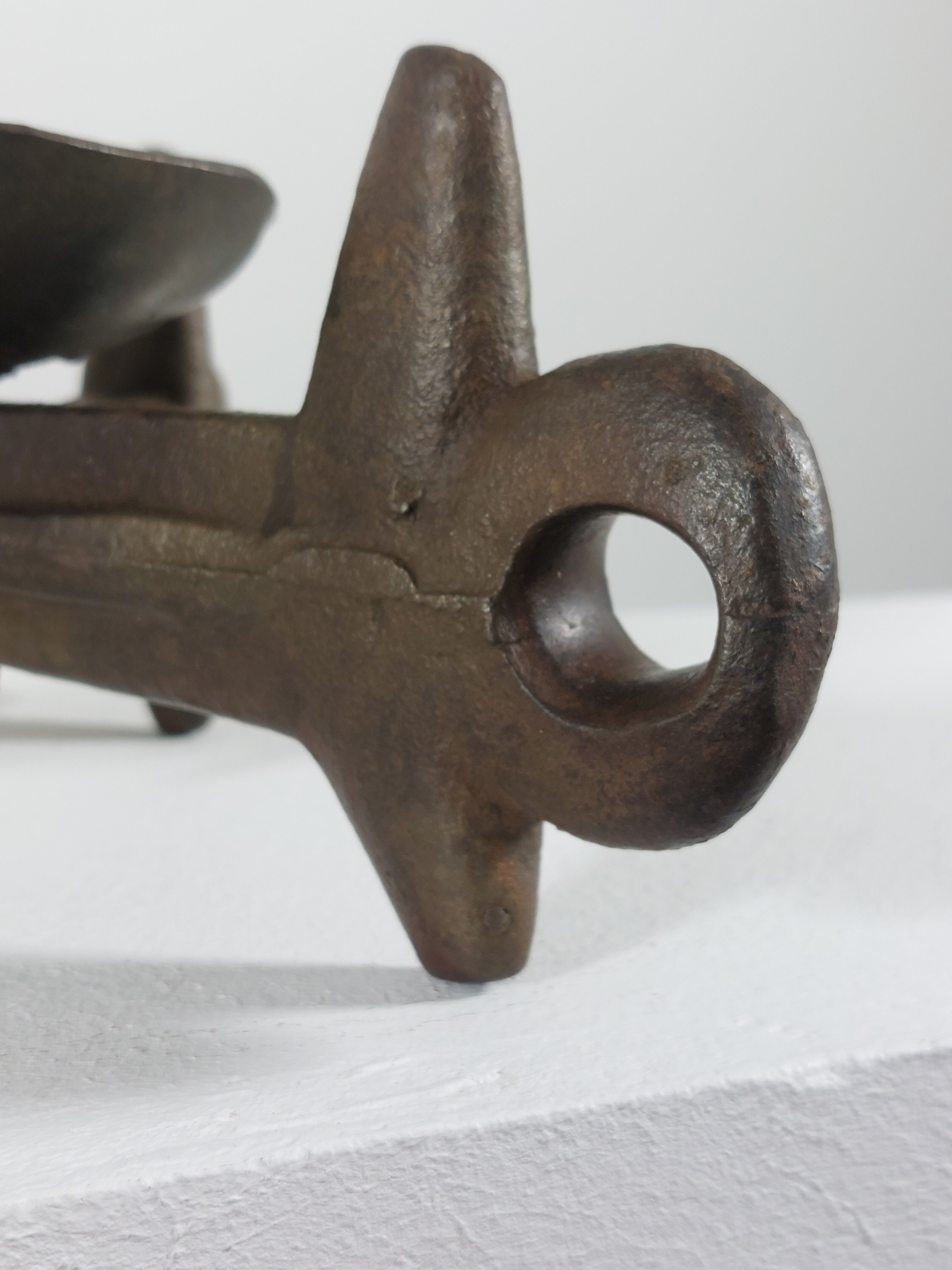 Unique vintage brutalist candlestick.