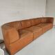 Modular sofa De Sede DS 15 in saddle leather