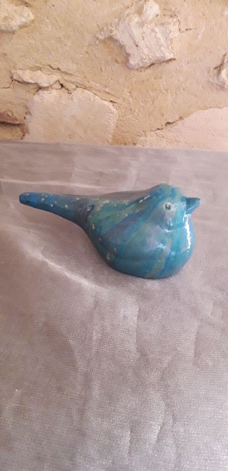 Hand-painted ceramic bird