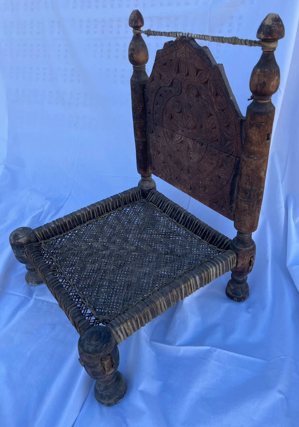 Traditional low Indian chair