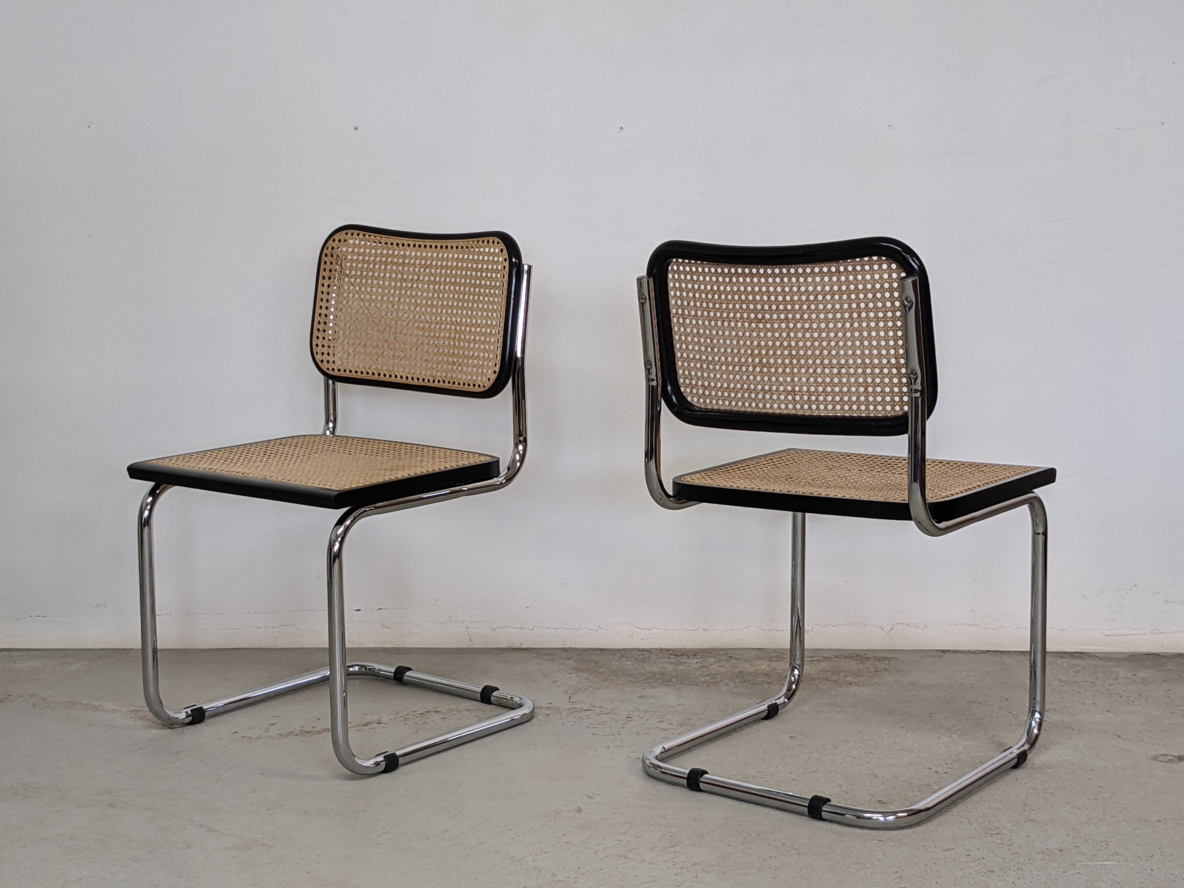 Pair of chairs Cesca B32 Marcel Breuer - 70s
