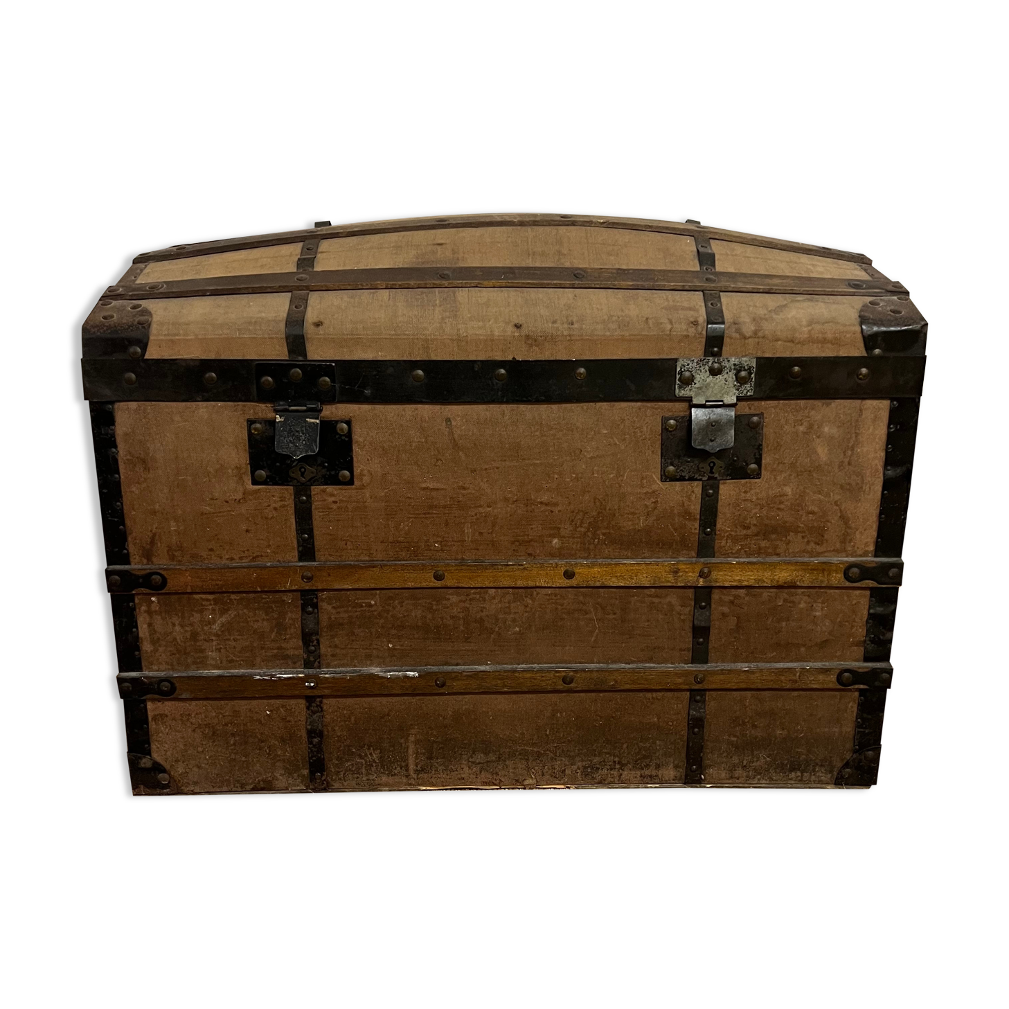 Antique wooden trunk