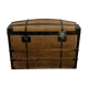 Antique wooden trunk