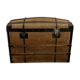 Antique wooden trunk