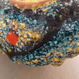 Cup in Fat Lava-style polychrome ceramics